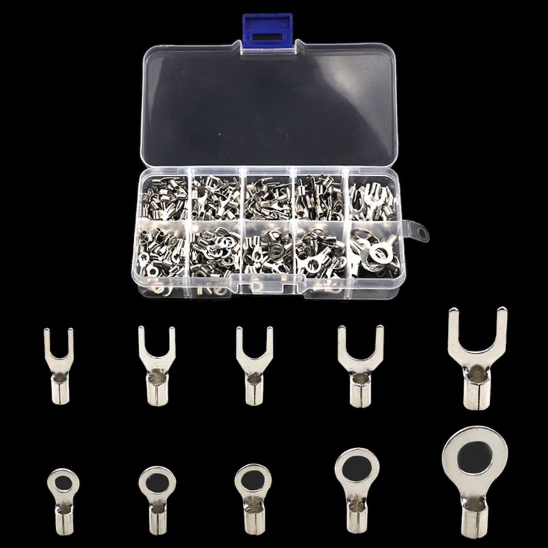 dark-320pcs-box-metal-terminals-non-insulated-ring-fork-u-type-brass-terminals-kit