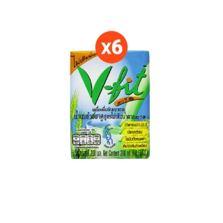 V-fit (วีฟิท) || น้ำนมข้าวยาคู สูตรไม่เติมน้ำตาล 200 ml. (6 กล่อง)