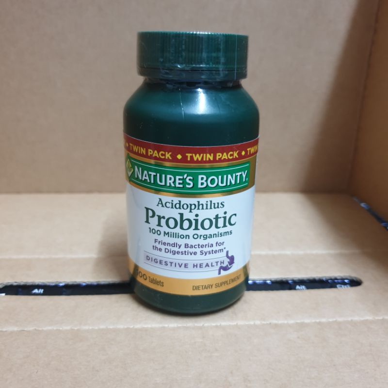 natures-bounty-acidophilus-probiotic-100-million-organism-100-เม็ดx2-twin-pack-exp-10-2022