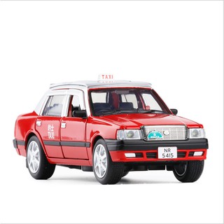 โมเดลรถยนต์ 1/32 Hong Kong TAXI Red  Diecast Toy
