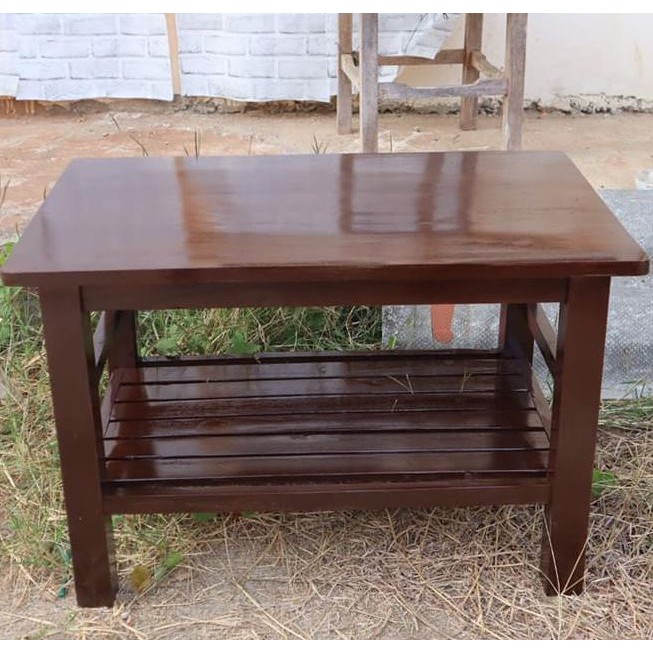 sukthongเเพร่-โต๊ะวางโน๊ตบุ๊คไม้สักเเท้-80-50สูง50cm-สีโอ๊คเเดงเคลือบเงา