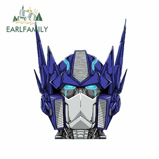 Earlfamily สติกเกอร์ไวนิล ลายTransformers Optimus Prime 4 นิ้ว 13 ซม. x 10.2 ซม. กันรอยขีดข่วน สําหรับติดตกแต่งรถยนต์