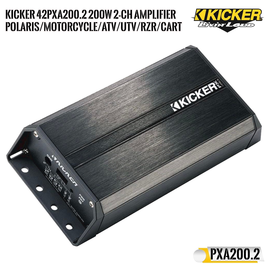 kicker-42pxa2002เพาเวอร์แอมป์มอเตอร์ไซด์-เรือ-รถเอทีวี-รถยนต์กำลังขับสูงสุด-100-วัตต์-x-2-ชาแนล-ของแท้-100