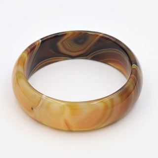 กำไลอาเกต Agate bangle หน้ากว้าง 22 มม. วงใน 65 มม.