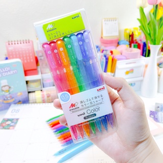 ๊Uni Mitsubishi Pencil Color แบบเซ็ต 7 สี แถมยางลบ ขนาด 0.5 มม.