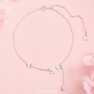 ภาพหน้าปกสินค้าMeeningBrand★สร้อยข้อเท้า THREE LITTLE BUTTERFLY WITH DIAMOND [05-0001] ที่เกี่ยวข้อง