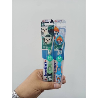 Jordan Baby Toothbrush Step 2 จอร์แดน แปรงสีฟันเด็ก (สำหรับอายุ 3-5 ปี) *คละลาย*