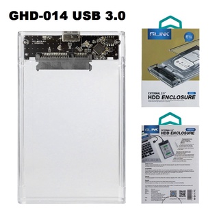 กล่องใส่ HDD ขนาด 2.5"  แบบใส รองรับความจุสูงสุด 6 TB USB 3.0  2.5 Inch Notebook SATA HDD Case To Sata USB 3.0