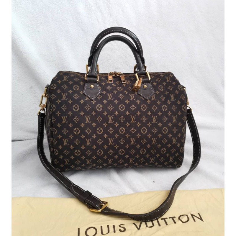 Louis Vuitton Monogram Mini Lin Speedy Bandouliere 30