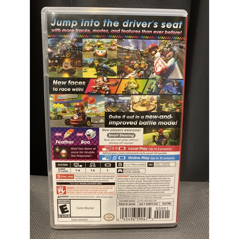 ภาพหน้าปกสินค้า(มือ1)(มือ2) Nintendo Switch : Mario Kart 8 Deluxe(US) จากร้าน alphagame. บน Shopee