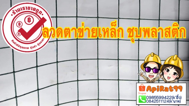 ลวดตาข่ายเหล็ก-ชุบพลาสติกตา6หุน-สูง-90-เซนติเมตร-แบ่งขายเป็นเมตร