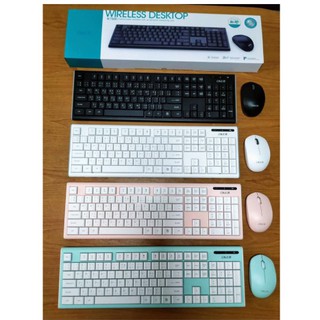 ภาพขนาดย่อของภาพหน้าปกสินค้าOKER ชุดคีบอร์ดเมาส์ไร้สาย Wireless keyboard mouse Combo set รุ่น K9300/ik7500 จากร้าน umbrella_it บน Shopee ภาพที่ 2