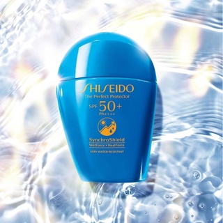 ครีมกันแดดทาหน้า Shiseido The Perfect Protector SPF50+ PA++++ ( SynchroShield)  7mL สูตรกันน้ำ ครีมกันแดดขายดี