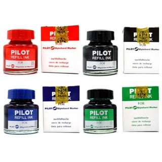 หมึกเติมปากกาไวท์บอร์ด 30cc ปากกาไวท์บอร์ดลบได้ สีดำแดงน้ำเงิน ยี้ห้อpilot