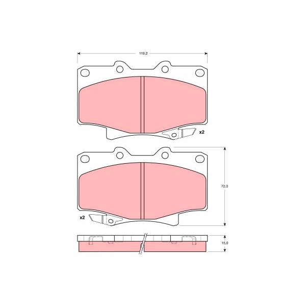 ผ้าดิสเบรคหน้า-lexus-lx450-fzj80-1995-1997-toyota-land-cruiser-vx80-1990-1997-gdb1154-trw