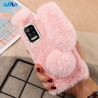 เคสโทรศัพท์มือถือหูกระต่ายขนกระต่ายสําหรับ Vivo y17s Y20I Y20 Y53 Y12 Y15 Y11 Y31 2021 Y17 Y12I Y30 Y50 Y91 Y93 Y95 Y91C Y30I Y51 2020 Y12S Y20S