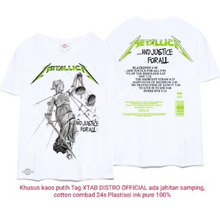 เสื้อยืด พิมพ์ลาย metallica 5 AND JUSTICE FOR all Premium สไตล์วินเทจสามารถปรับแต่งได้