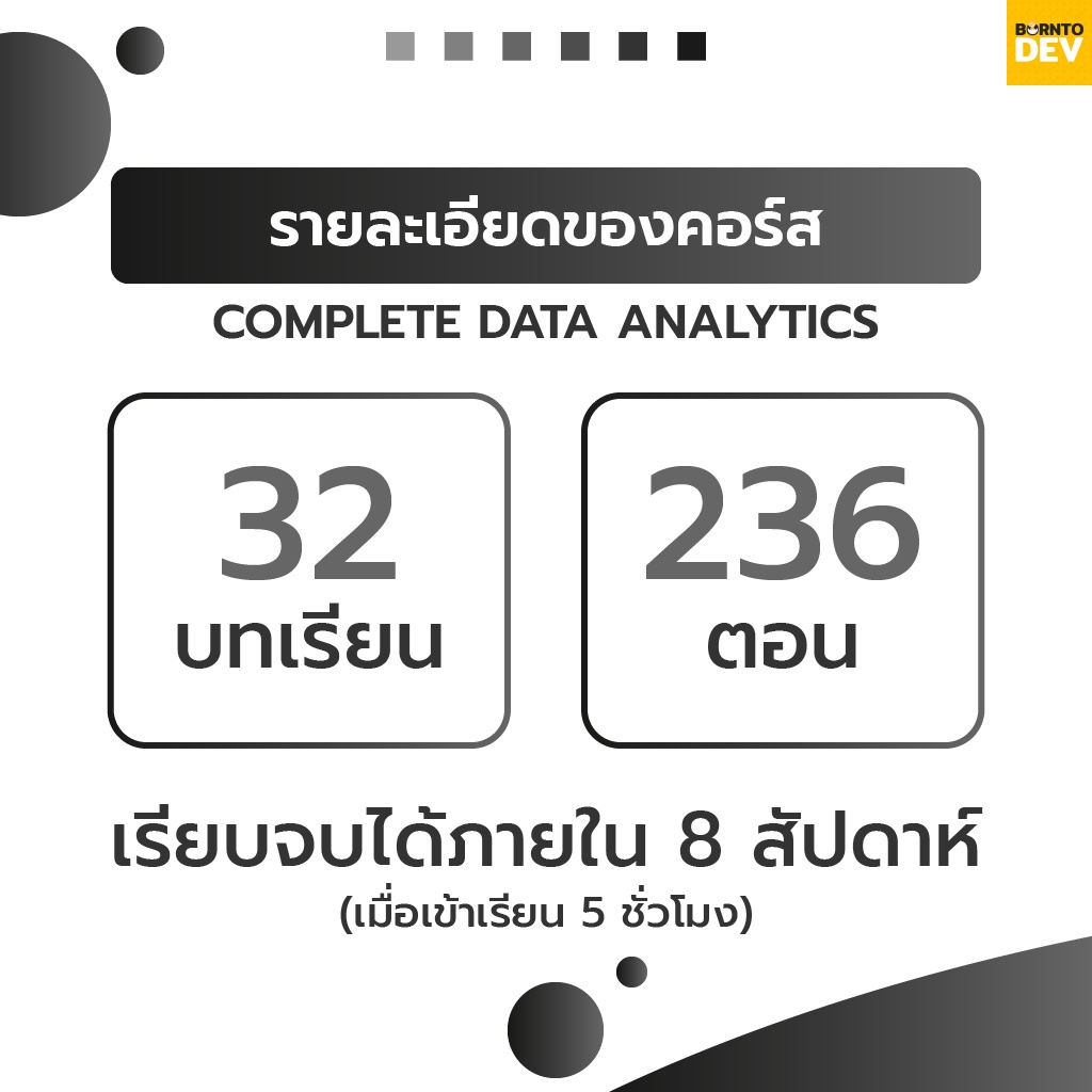 คอร์สเรียนออนไลน์-complete-data-analytics-package