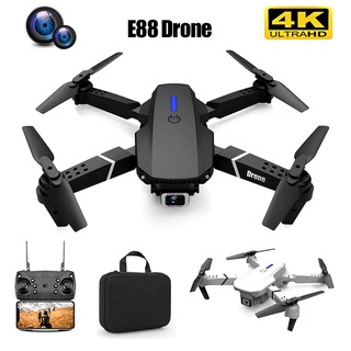 ภาพขนาดย่อของภาพหน้าปกสินค้าโดรน E88 Pro Drone โดรนติดกล้อง 4K กล้องคู่ กล้อง2ตัว ถ่ายภาพ บินนิ่ง ถ่ายวีดีโอ กล้อง โดรนไร้สา จากร้าน kd54lki1qc บน Shopee ภาพที่ 1