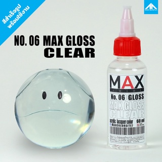 สีแอร์บรัช MAX COLOR CLEAR GLOSS No.06 สำเร็จรูปพร้อมใช้งาน