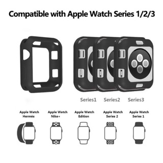 ภาพหน้าปกสินค้า(พร้อมส่ง) เคสกันกระแทก Apple Watch สีดำ ที่เกี่ยวข้อง