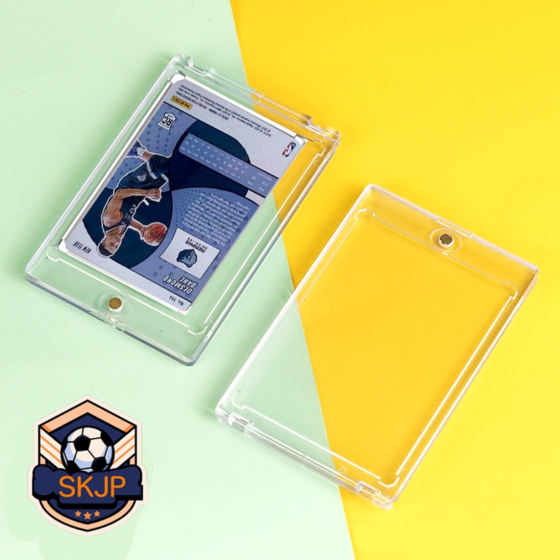 ภาพสินค้า(SKJP_Card)กรอบแม่เหล็ก กรอบใส่การ์ด Magnetic Holder 35pt-130pt (หมุดทอง)กรอบการ์ดเกมส์ การ์ดฟุตบอล (แยกชิ้น)) จากร้าน skjp_cardcase บน Shopee ภาพที่ 3