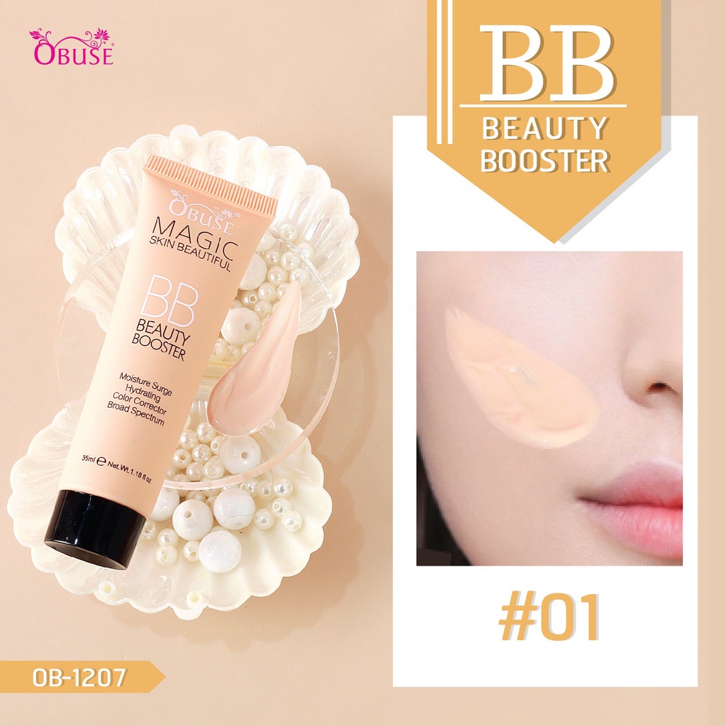 ob-1207-obuse-bb-cream-สวยใสเป็นธรรมชาตื-ไม่ขาวเวอร์-สีผิวดูสม่ำเสมอ-ดูกระจ่างใสขึ้น-ปกปิดจุดด่างดำ-ปกปิดรอยแดงและรอย