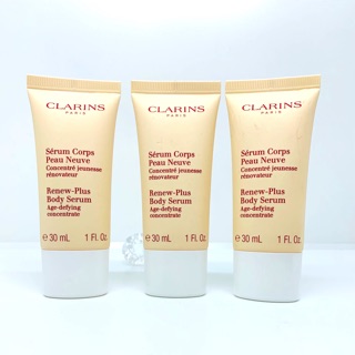 Clarins เซรั่ม บำรุงผิวกาย Renew-Plus Body serum 30ml.ของแท้ ขนาดทดลอง clarins คลาแรงส์ บำรุงผิว