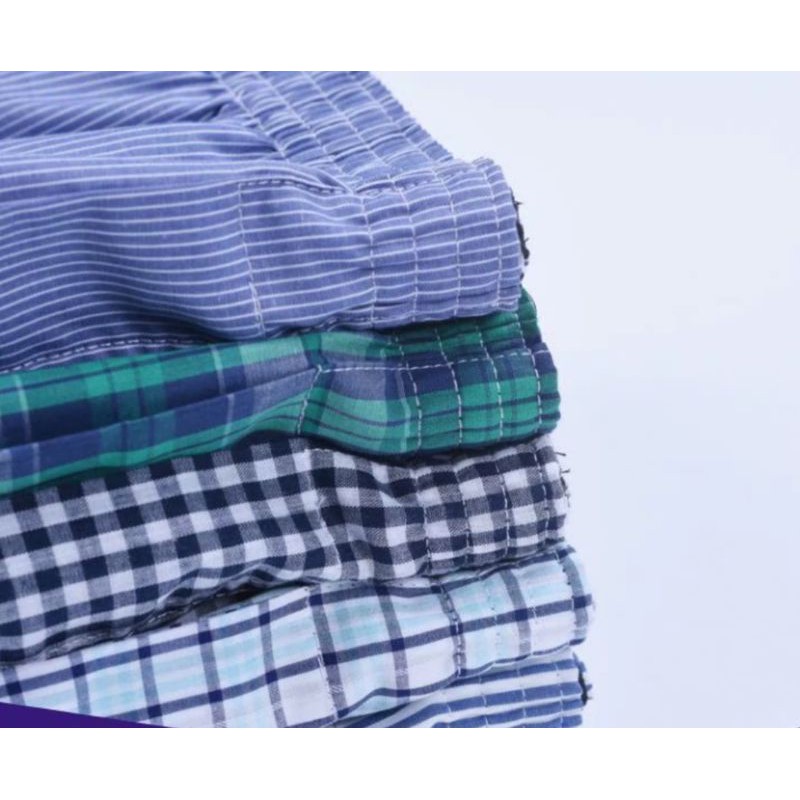 รูปภาพของNUT BOXER ผ้าเชิ้ต (FREESIZE) กางเกงขาสั้น บ๊อกเซอร์ ผ้าเชิ้ต ทรงเกาหลี ไม่มีตะเข็บ คอตตอนแท้ % ทรงเกาหลี ใส่แล้วเทห์ลองเช็คราคา