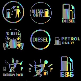 สติกเกอร์☀ สติกเกอร์ไวนิล ลาย DIESEL ONLY 3D สําหรับติดตกแต่งรถยนต์