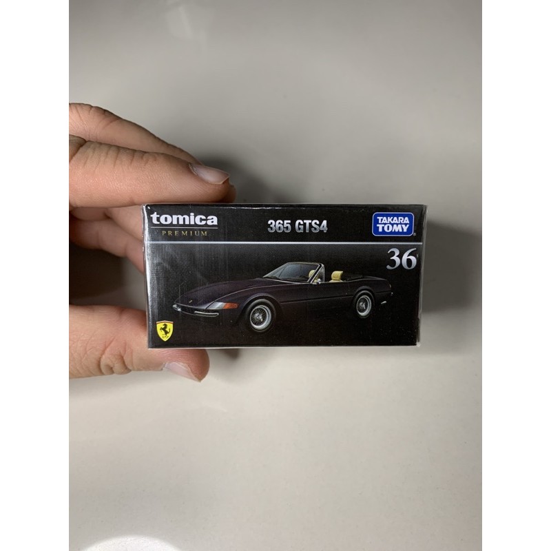 Tomica Premium No.36 - Ferrari 365 GTS4 Diecast Noir - échelle 1/64 - Boîte Neuve Non Ouverte - Japon