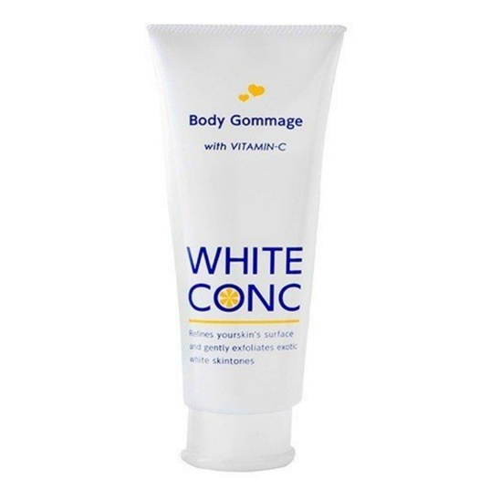 white-conc-สครับผิว-ไวท์-คองค์-บอดี้-กอมมาช-สูตรอนุพันธ์วิตามินซี-ชุดละ-2-หลอด-หลอดละ-180-กรัม-white-conc-body-gommage
