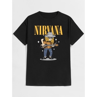 เสื้อยืด พิมพ์ลายวง NIRVANA METAL ROCK Music