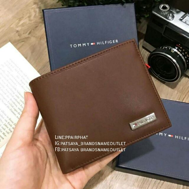 best-gift-ideas-tommy-hilfiger-short-walletแท้-outlet