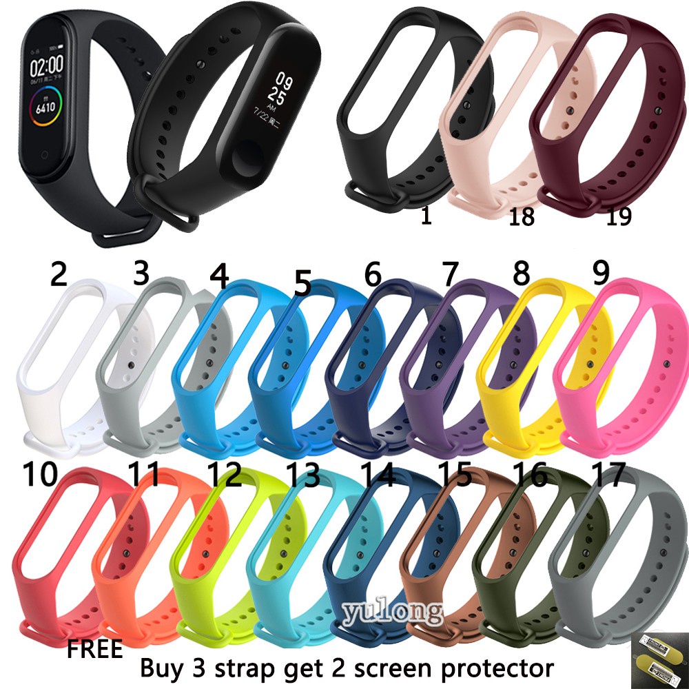 รูปภาพของสายนาฬิกาข้อมือ ซิลิโคนนิ่ม กันน้ํา สําหรับ Xiaomi Mi band 3 4 miband 3 4ลองเช็คราคา