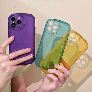 เคสโทรศัพท์มือถือแบบนิ่ม TPU ใส กันกระแทก กันรอยกล้อง สีแคนดี้ สําหรับ Oppo Reno 4 7Z 7 6 5 4 Pro 4F 4G 5G