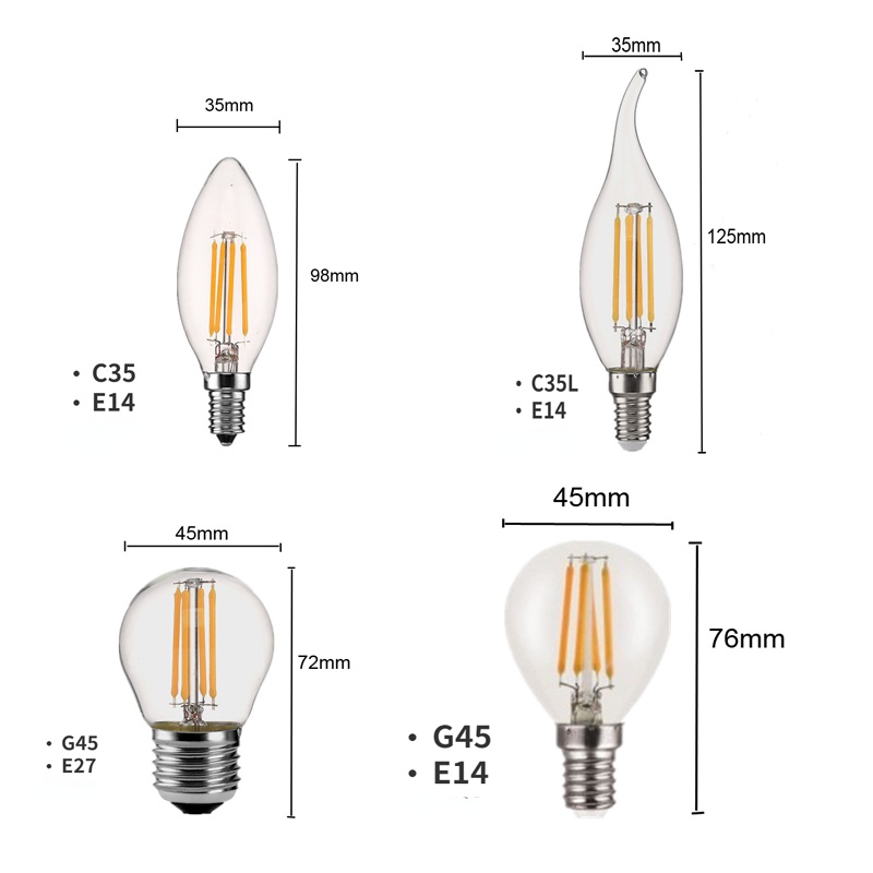 หลอดไฟสปอตไลท์ Led 2W 4W 6W E27 E14 Cob G45 | Shopee Thailand
