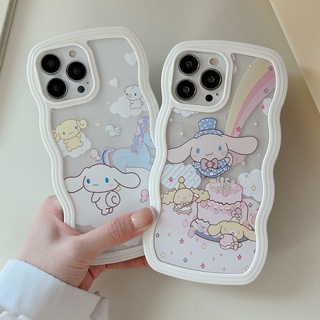 【ใหม่】เคสโทรศัพท์มือถือ กันตก ลาย Cinnamoroll คลื่นใหญ่ สําหรับ iPhone X XS XR 11 12 13 14 Series