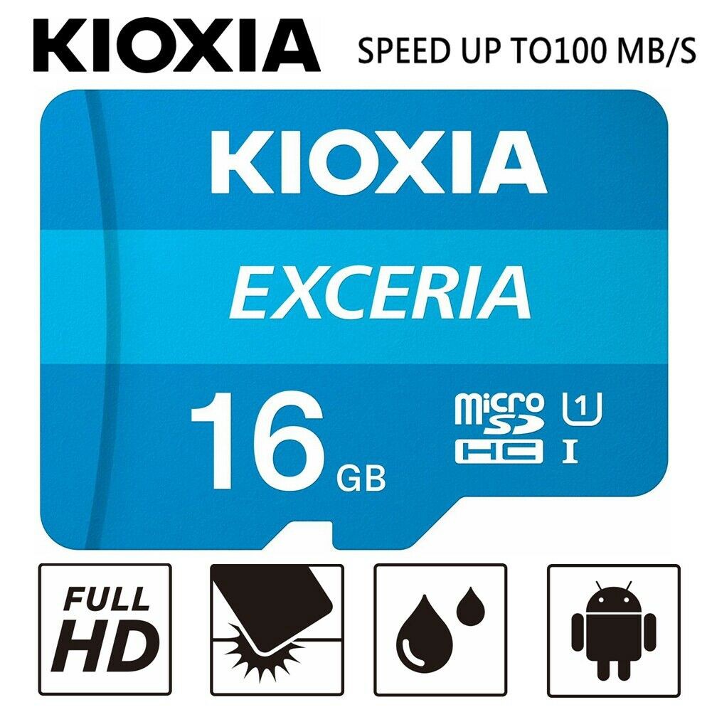 KIOXIA EXCERIA - Scheda Di Memoria MicroSD Da 32GB, Classe 10, U1, Velocità Lettura 100 MB/s, Per Video Full HD