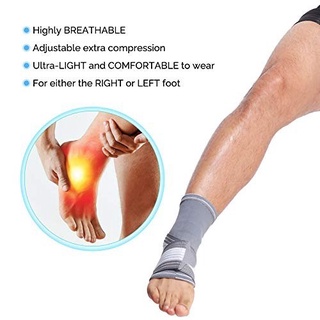 Jingba ankle support ผ้าสวมซัพพอร์ตข้อเท้าลดปวดกล้ามเนื้อ