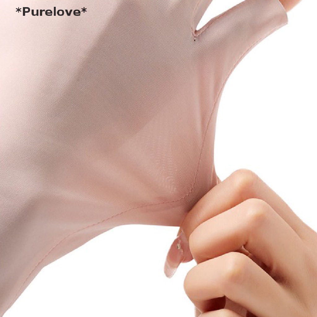 purelove-ถุงมือครึ่งนิ้ว-ผ้าเรยอน-แบบบาง-ระบายอากาศได้ดี-แฟชั่นฤดูร้อน-สําหรับผู้หญิง