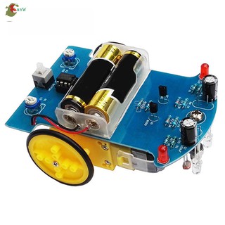 AYW☚ Intelligent Tracking Smart Car Robot DIY Kits with TT Motor Wheel Electronic