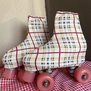 cover skate รุ่น Tartan มาใหม่!!! ที่คลุมรองเท้าสเก็ตสำหรับกันรอย คลุม โรลเลอร์สเก็ต ไอซ์สเก็ต