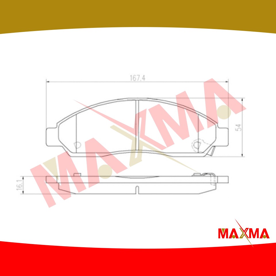 maxma-ผ้าเบรค-isuzu-mu-7-mu7-04-06-2wd-4wd-ผ้าดิสเบรคหน้า-มิวเซเว่น-4x2-4x4-ปี-2004-2006-476