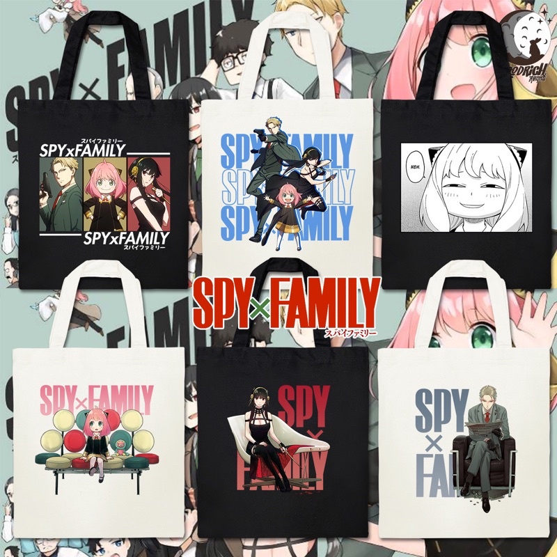 กระเป๋าผ้า-แคนวาส-14x16-spy-x-family-anny-anime-ถุงผ้า-ถุงผ้าดิบ