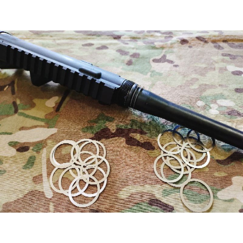 แผ่นชิมลำกล้อง ar15 cmmg ar9 shim barrel nut shim set Shopee Thailand