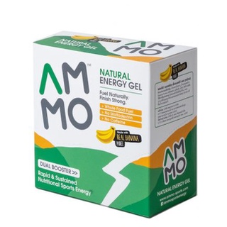 สินค้า AMMO Natural Energy Gel 12 Sachets(Box) ยกกล่อง 12 ซอง เจลให้พลังงาน ใช้วัตถุดิบจากธรรมชาติ