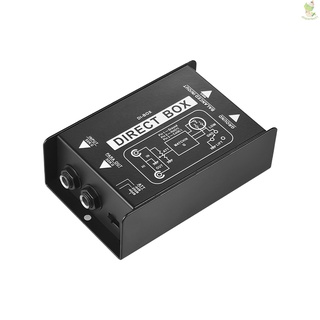 Professional Single Channel Passive DI-Box Direct Injection Audio Box Balanced & Unbalance Sign