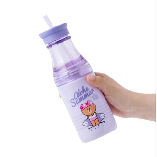 ( พร้อมส่ง ) Linefriends Ice Bottle Choco 480 ml. ขวดน้ำดื่ม