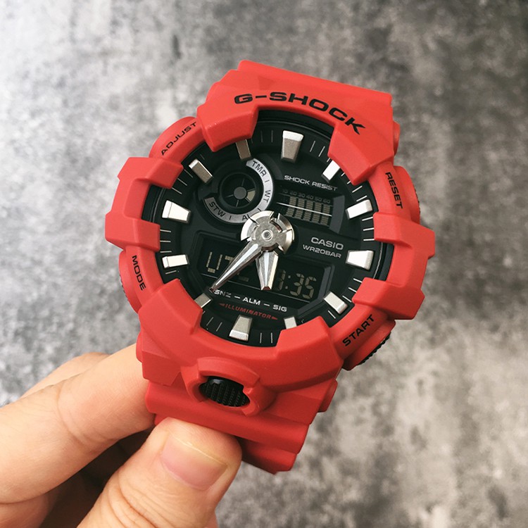 นาฬิกา-g-shock-ของแท้-casio-g-shock-ga-gba-800-100b-700-400-4a-สีแดงแฟชั่นกีฬานาฬิกากันน้ำ